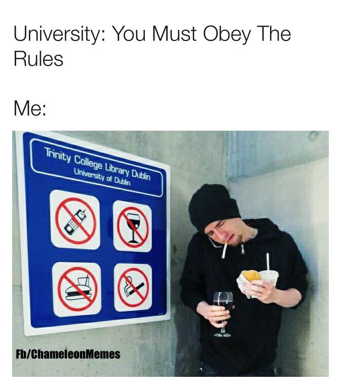 Rule breaker meme