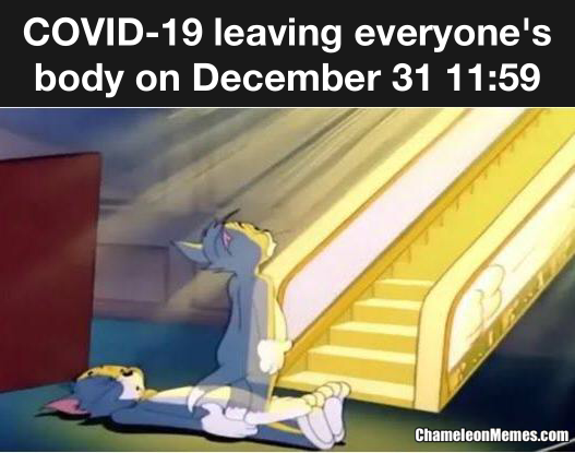 Goodbye COVID-19 meme