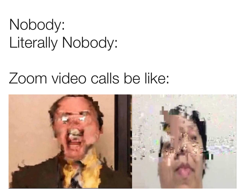 zoom video call meme