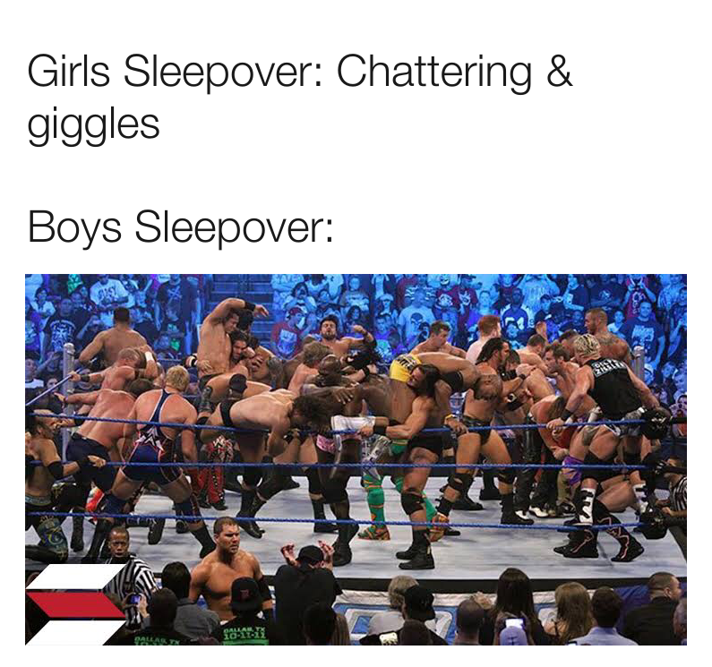 Girls sleepover vs Boys sleepover 1 boys sleepover