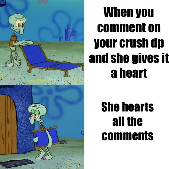 Journey from hope to hopeless. 1 crush meme