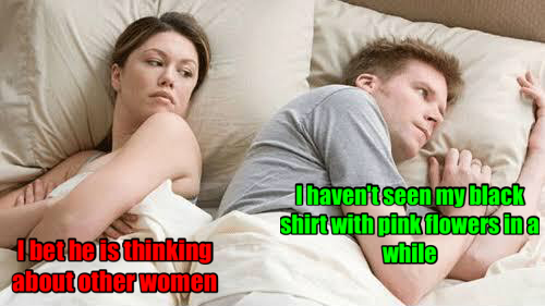 Thinking about other women meme