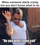 When someone starts crying meme