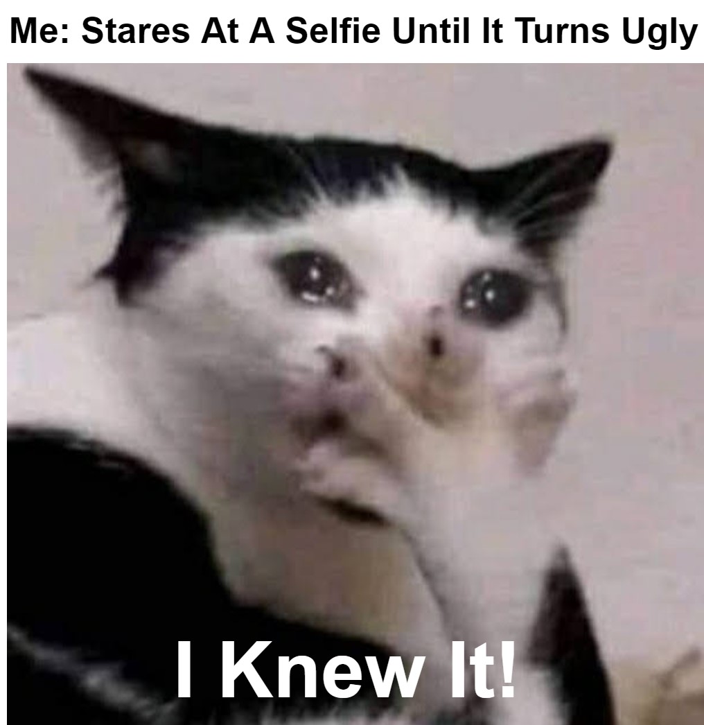 Don't Stare At A Selfie For More Than 45 Seconds. 1 stares at a selfie until it turns ugly