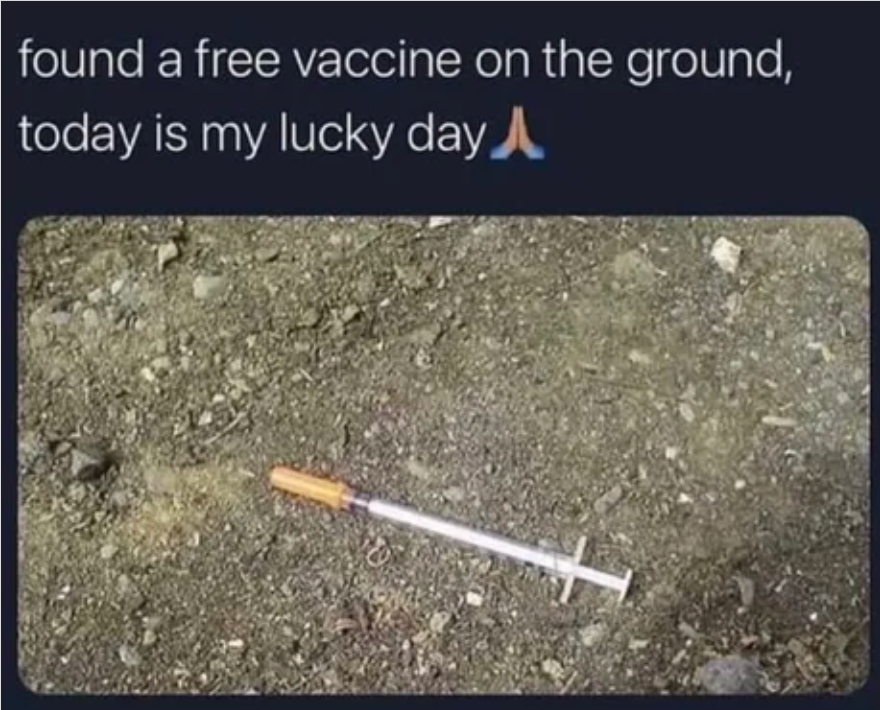 Free vaccine meme