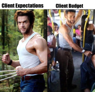 Client Expectation Vs Client Budget Funny