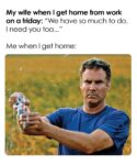 When I get home from work meme