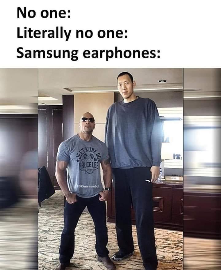 Samsung Earphones Be Like