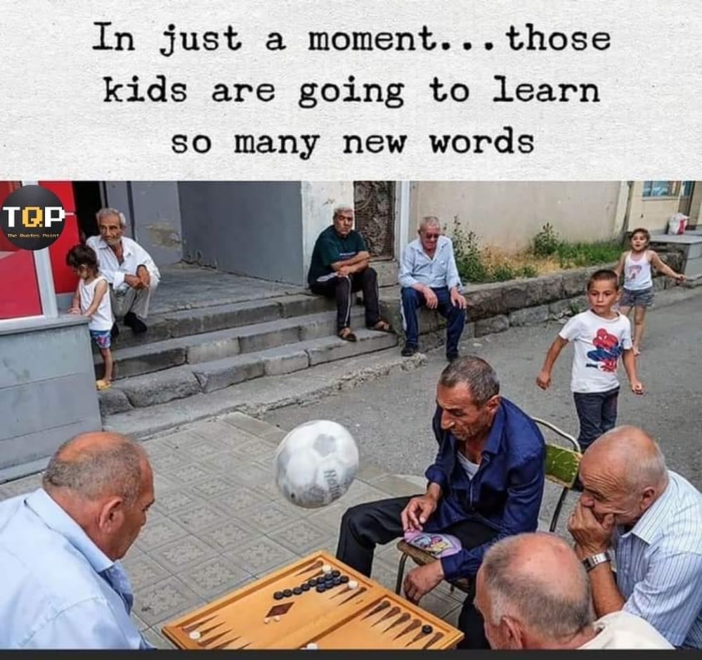 Kids are going to learn new words meme