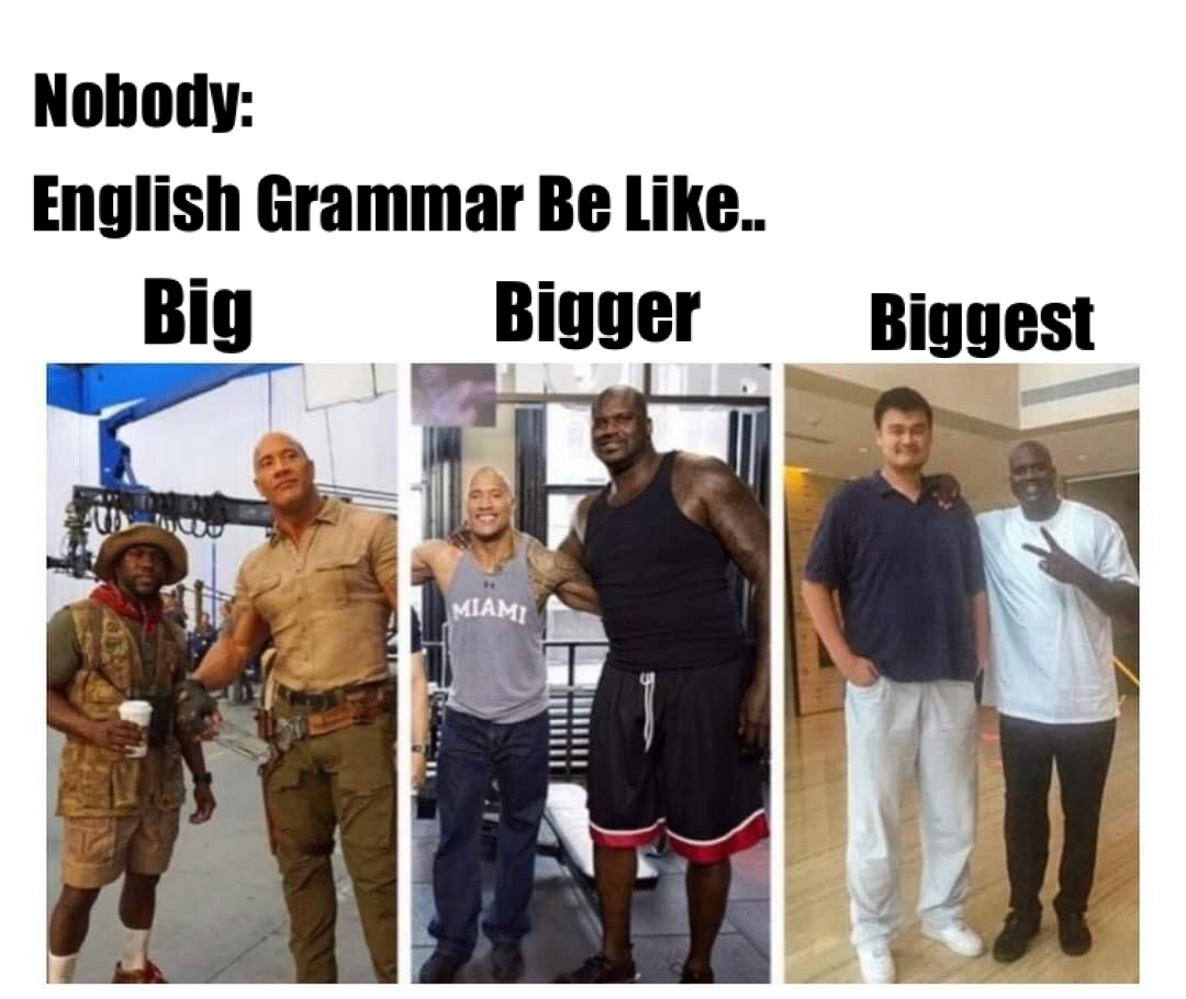 English Grammar Be Like... 1 English grammar be like meme