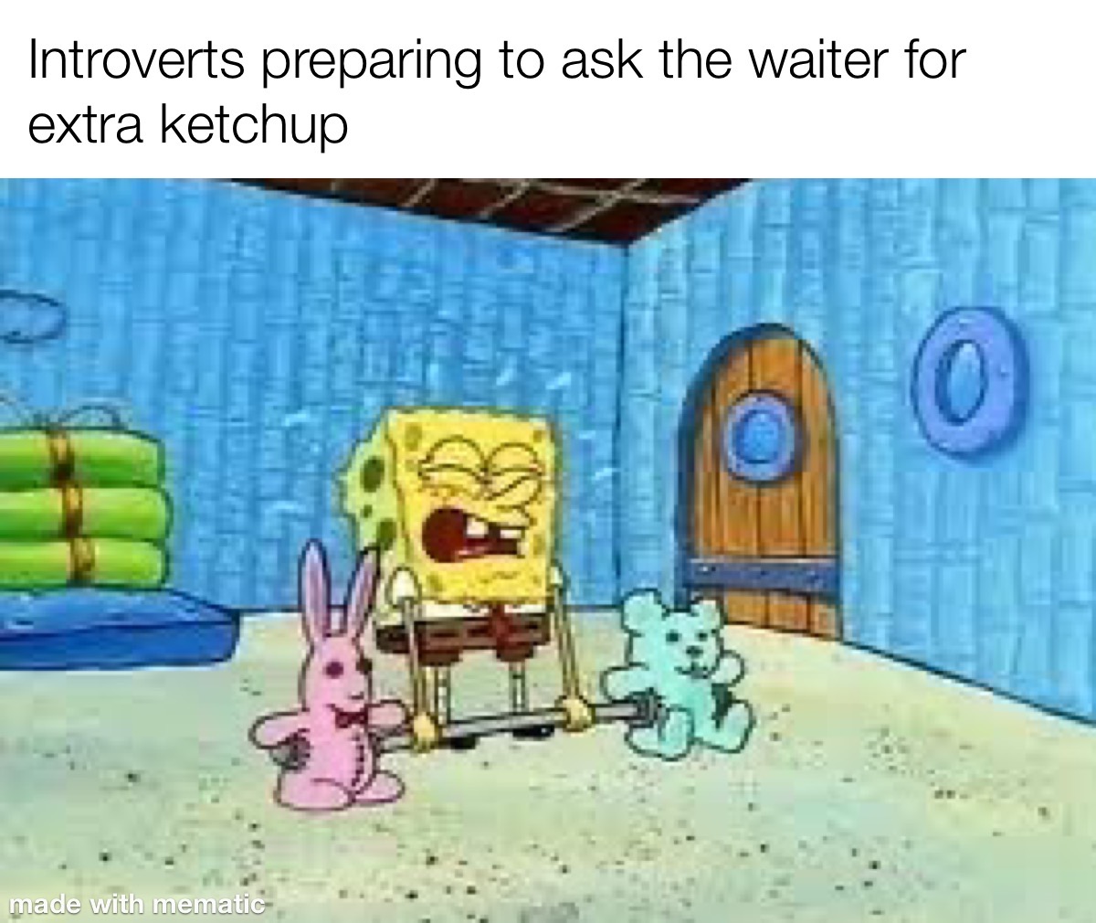 Introvert Preparing To Ask The Waiter For Extra Ketchup 1 Introvert preparing to ask the waiter for exit Ketchup