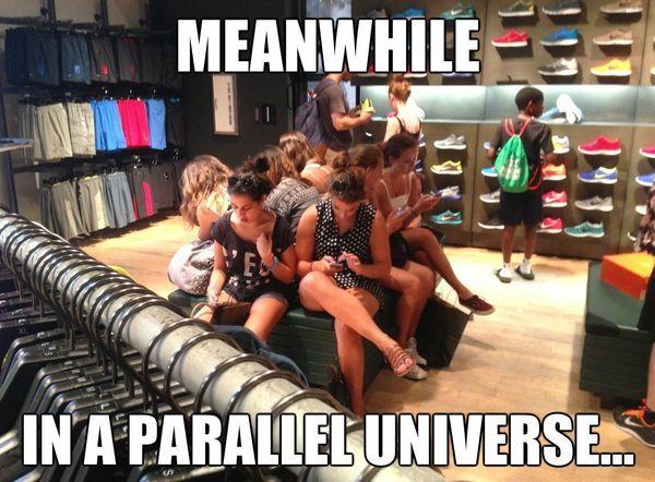 20 Best "Meanwhile In A Parallel Universe Memes" 10 Men shopping