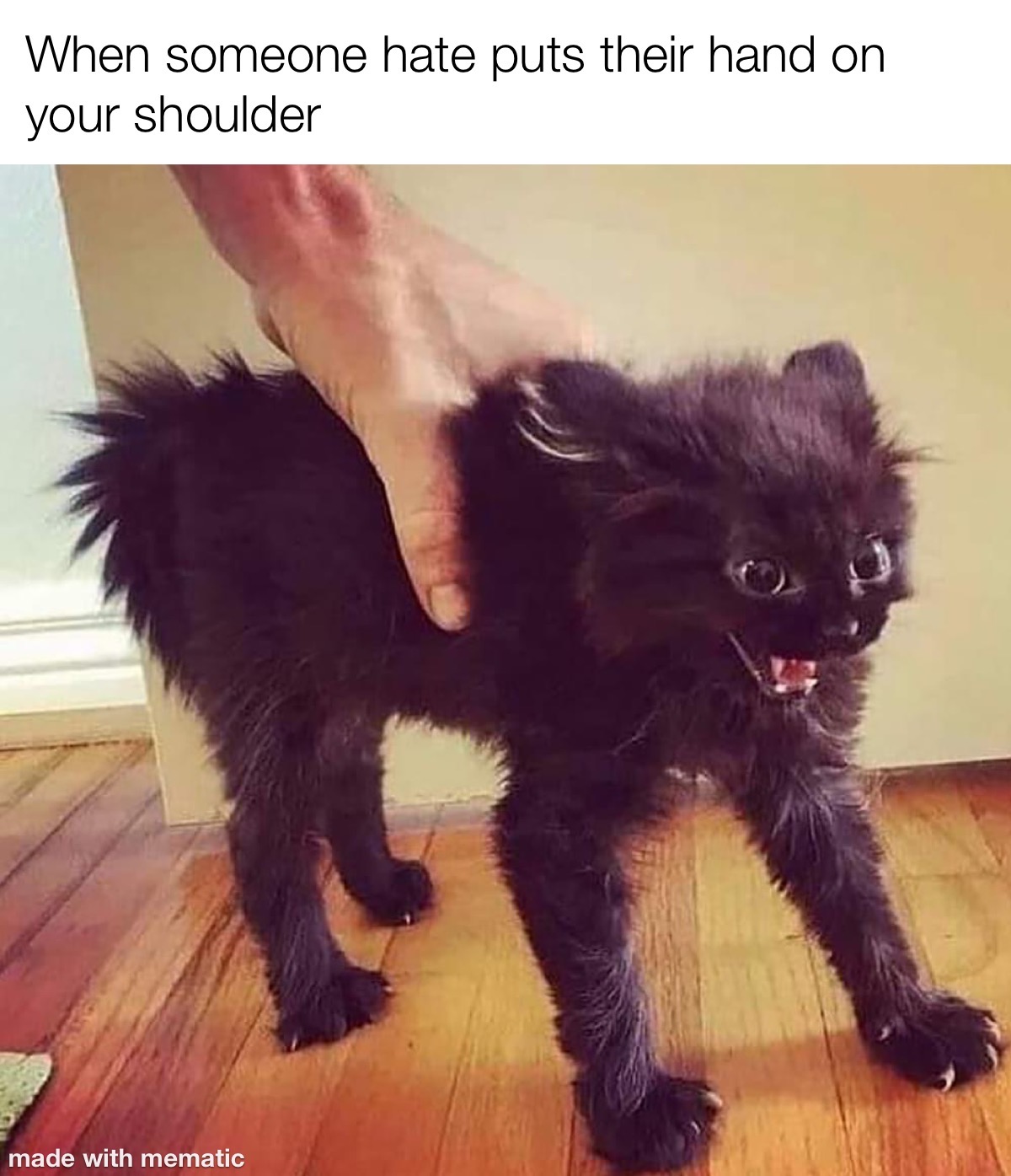 When The Person You Hate Touches You 1 When someone hate puts their hand on your shoulder