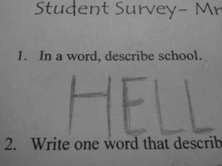 35 Funny Test Answers That Deserve An A+ For Humor 23 Describe school