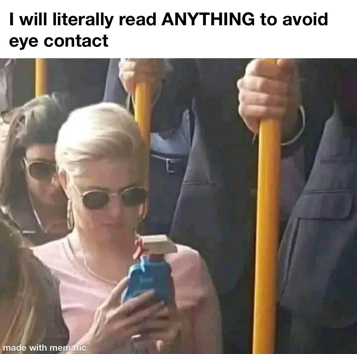 How To Avoid Eye Contact 1 I will literally read anything to avoid eye contact
