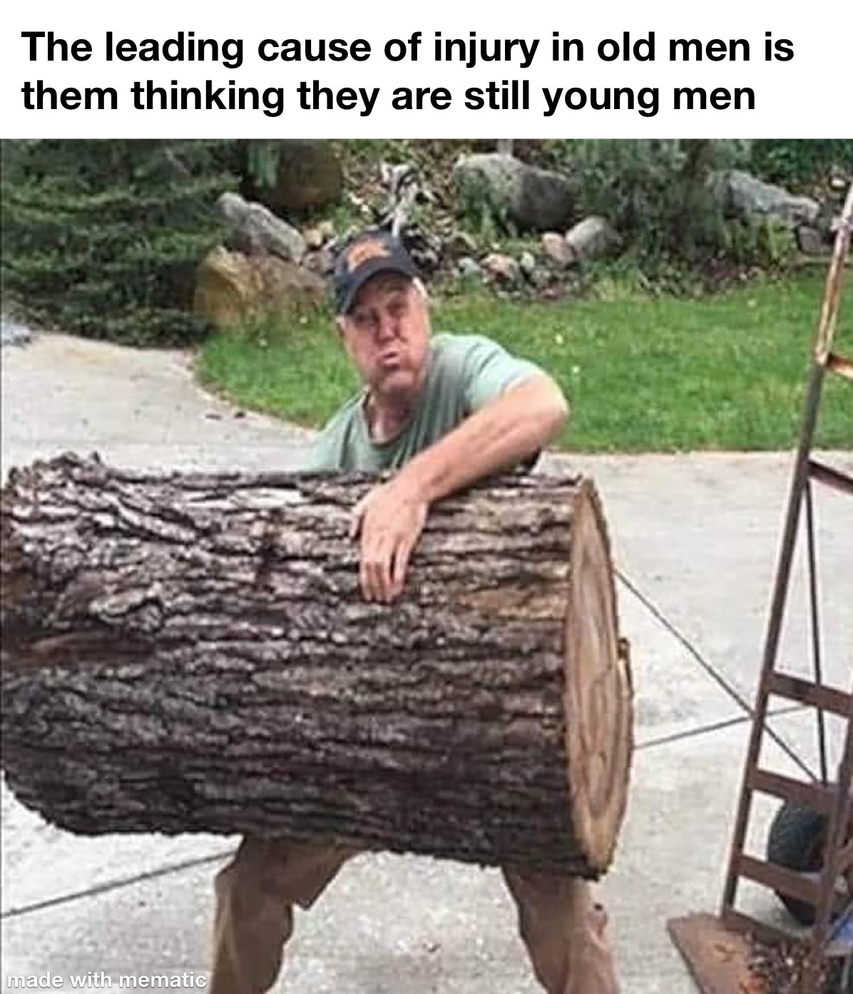 When You’re Body Is Old But You Are Young By Heart 1 The leading cause injury in old men is them thinking they are still young men