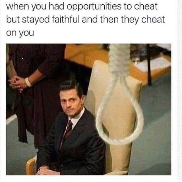 When You Don't Cheat But They Cheat 1 When You Don't Cheat But They Cheat