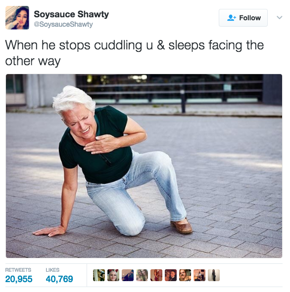 40 Relationship Memes That Captures The Chaos Of Being In A Relationship 17 When he stops cuddling you and sleeps facing other side