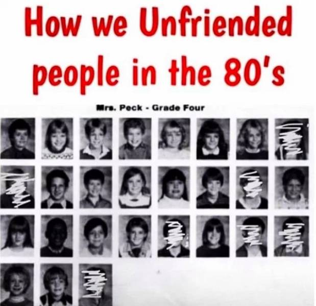 40 Nostalgic Things That Will Take You Back To The Sweet Memory Lane 7 How we unfriend people in the 80s