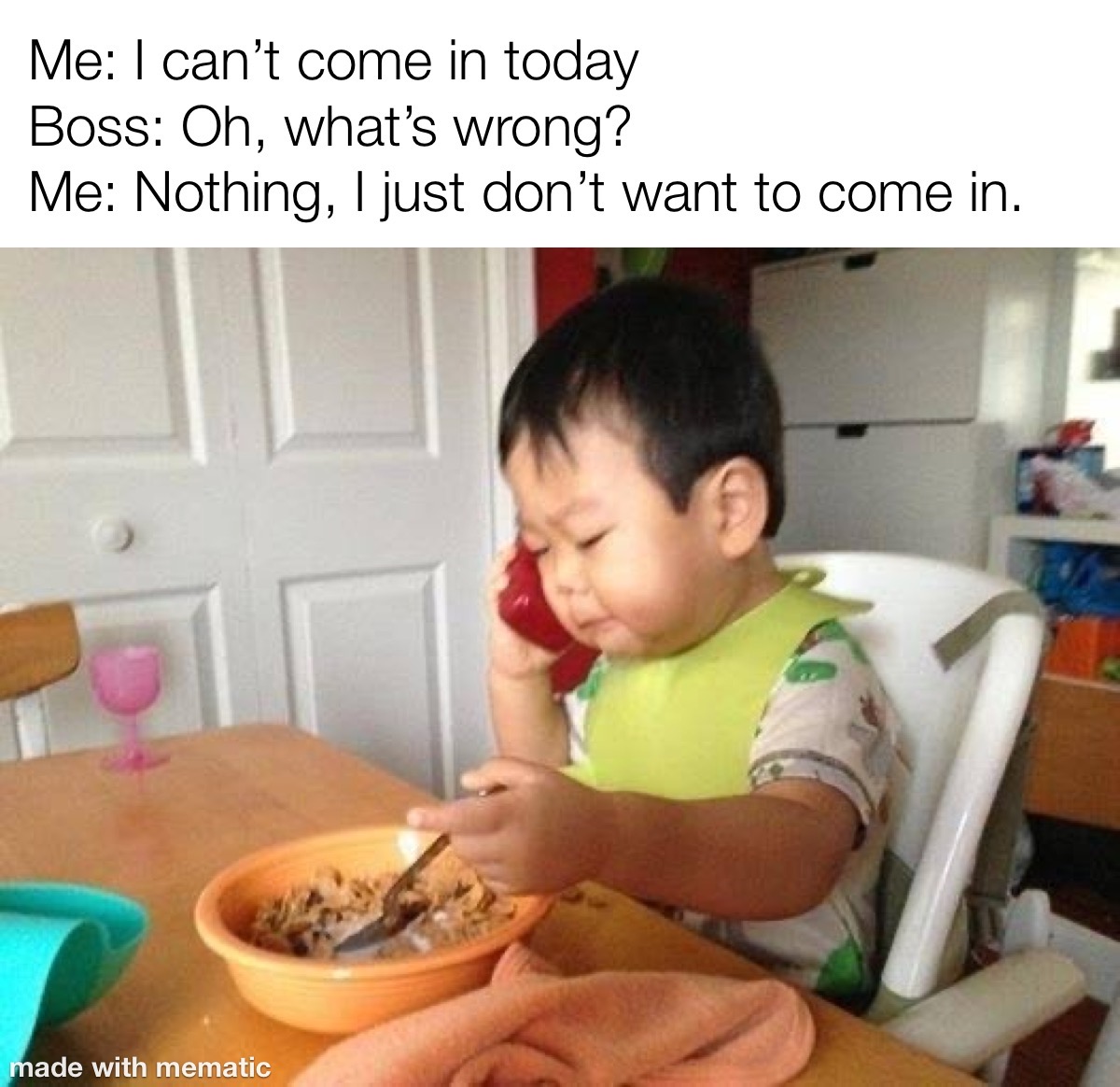 40 Boss Memes: The Funniest Way To Procrastinate At Work 9 I cant come in today