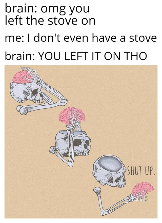 25 Anxiety Memes: The Perfect Cure For Anxiety 19 You left the stove on - anxiety memes
