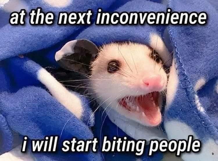 at the next inconvenience
