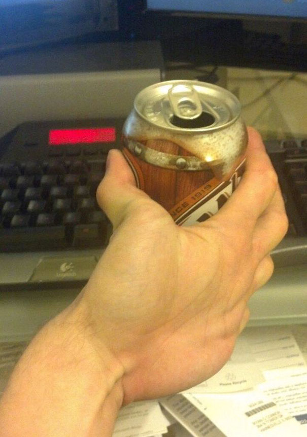 25 Uncomfortable Photos You’ll Never Want to See Again 8 holding beer can