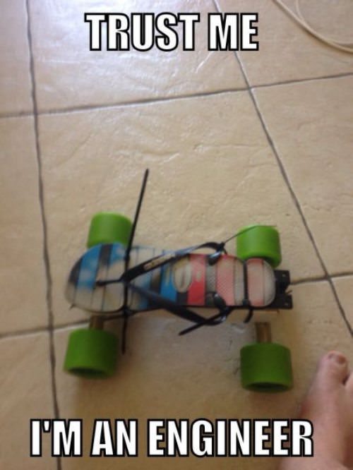 “Trust me Im An Engineer” - 26 Engineers Who Almost Fixed Things 18 skates - Trust me Im An Engineer
