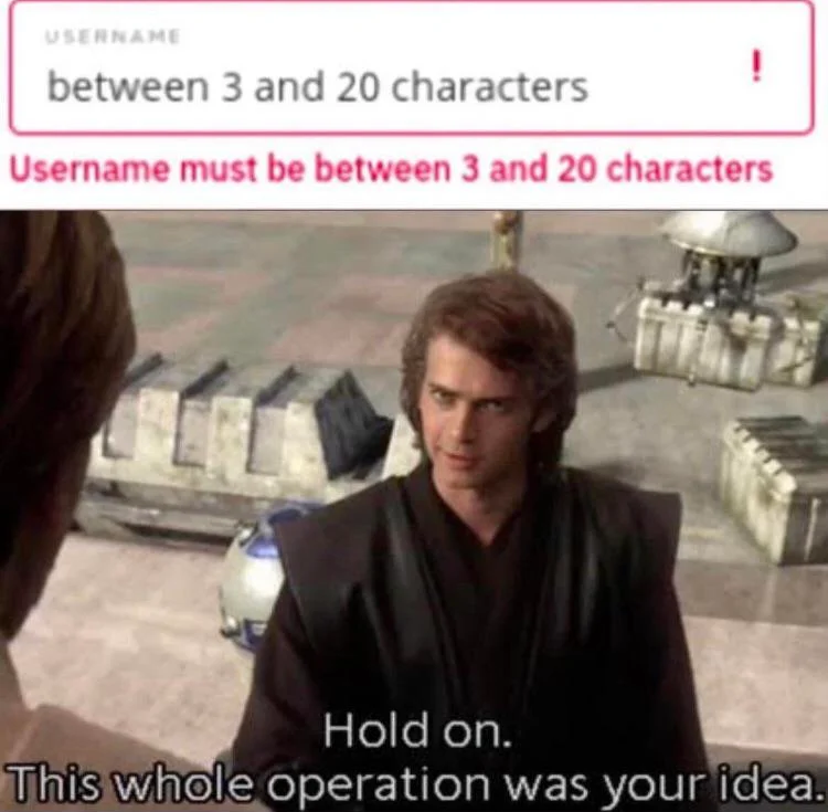Hold On! 1 enter username meme