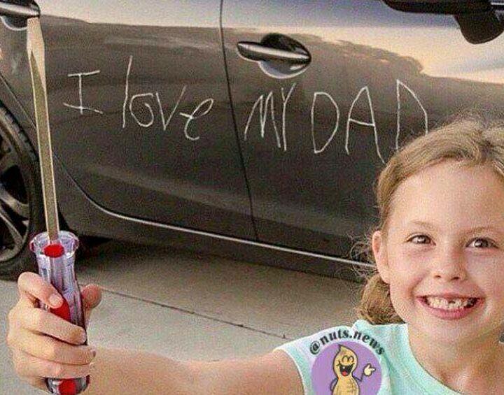 27 Terrifying Images That Show What Its Really Like To Be A Parent 10 I love my dad