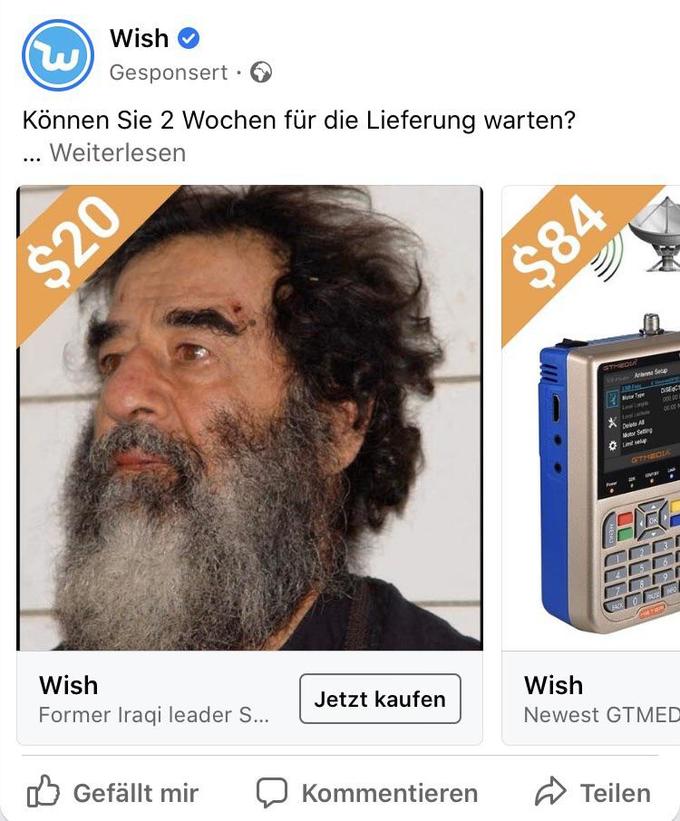32 "When You Order From Wish Memes" That Will Make You Wish You Never Ordered From Wish 7 Ordering saddam from wish