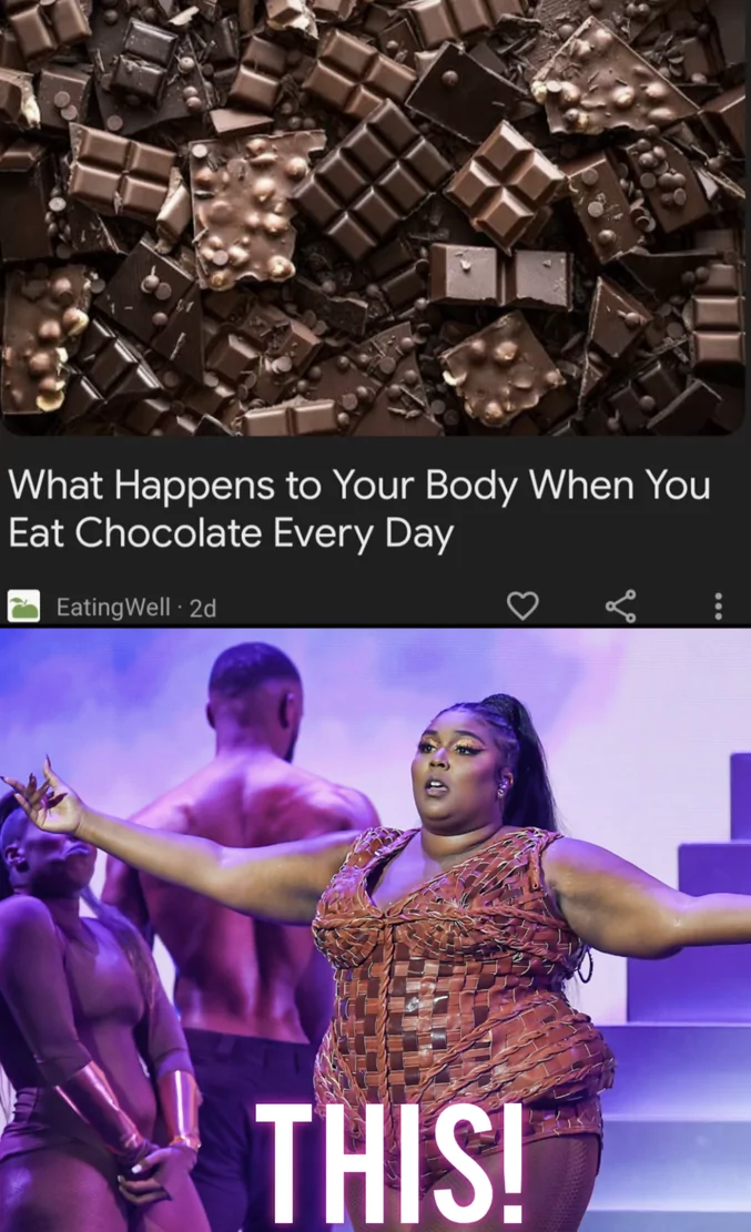 This Is What Happens 1 eating chocolate everyday meme