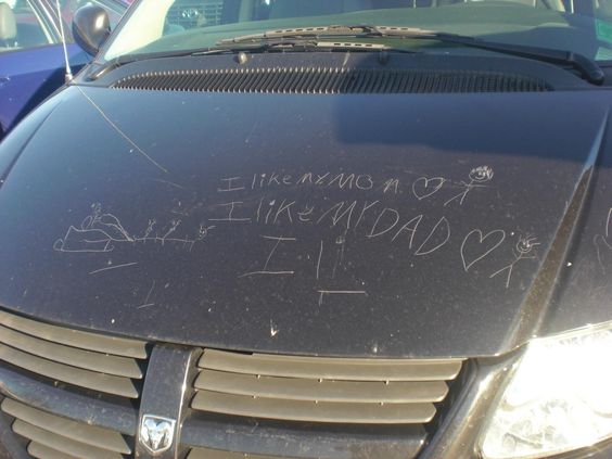27 Terrifying Images That Show What Its Really Like To Be A Parent 21 Writings on car