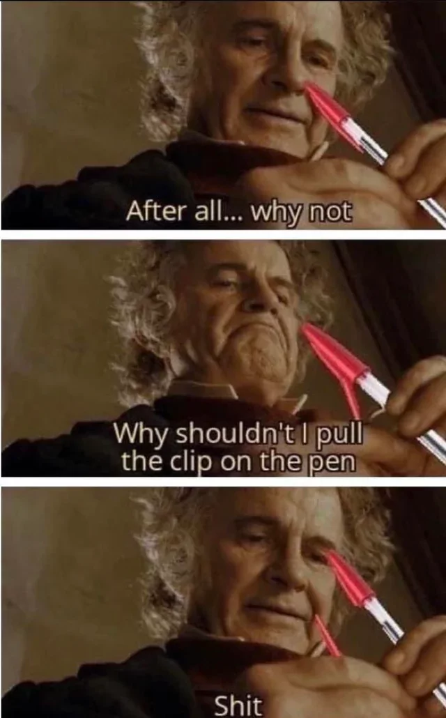 20 Dank Memes That Will Make You Wet Yourself From Laughing 6 clip of the pen