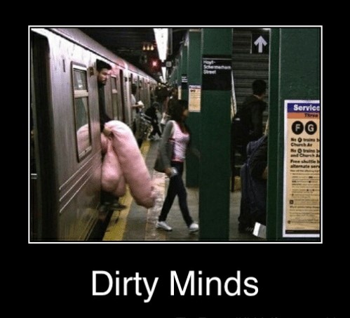 34 Dirty Mind Memes That Will Prove If You Have A Dirty Mind Or Not 8 guy coming out of train