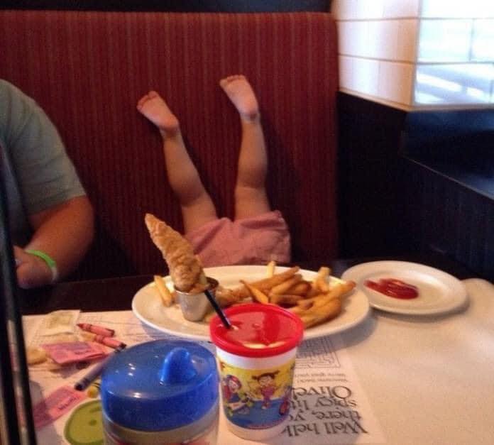 27 Terrifying Images That Show What Its Really Like To Be A Parent 13 kids at restaurants be like