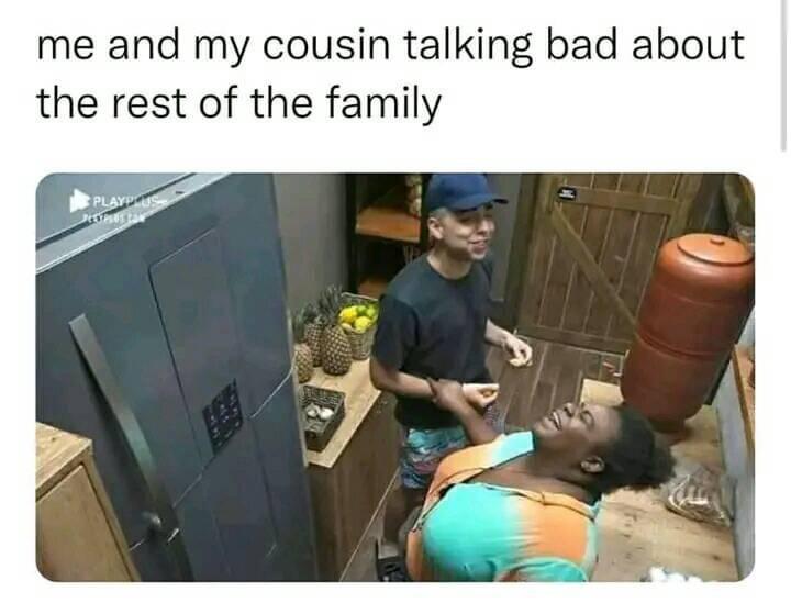 20 Random Memes To Make Your Sunday Better 9 me and my cusing talking bad about the rest of the family