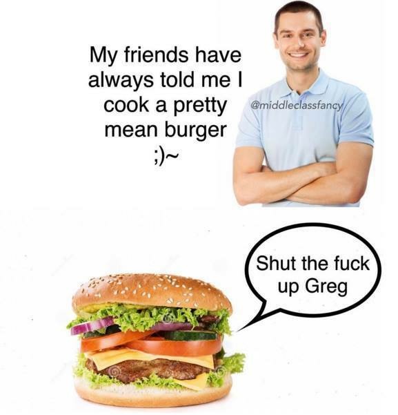 What The Pun! Step into the World of Punny Memes 9 mean burger