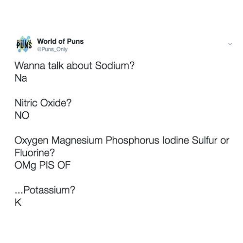 What The Pun! Step into the World of Punny Memes 17 wanna talk about sodium