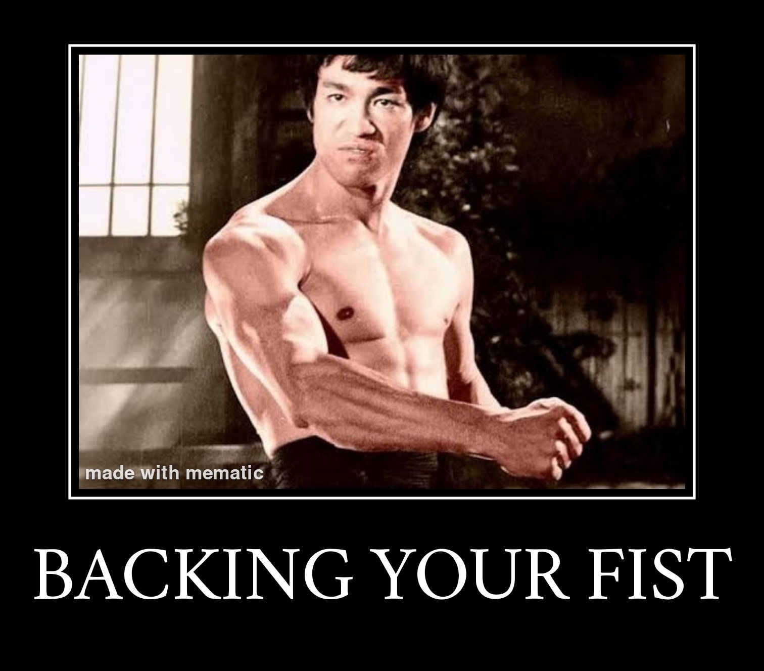 Backing your fist