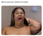 Clock in at work meme