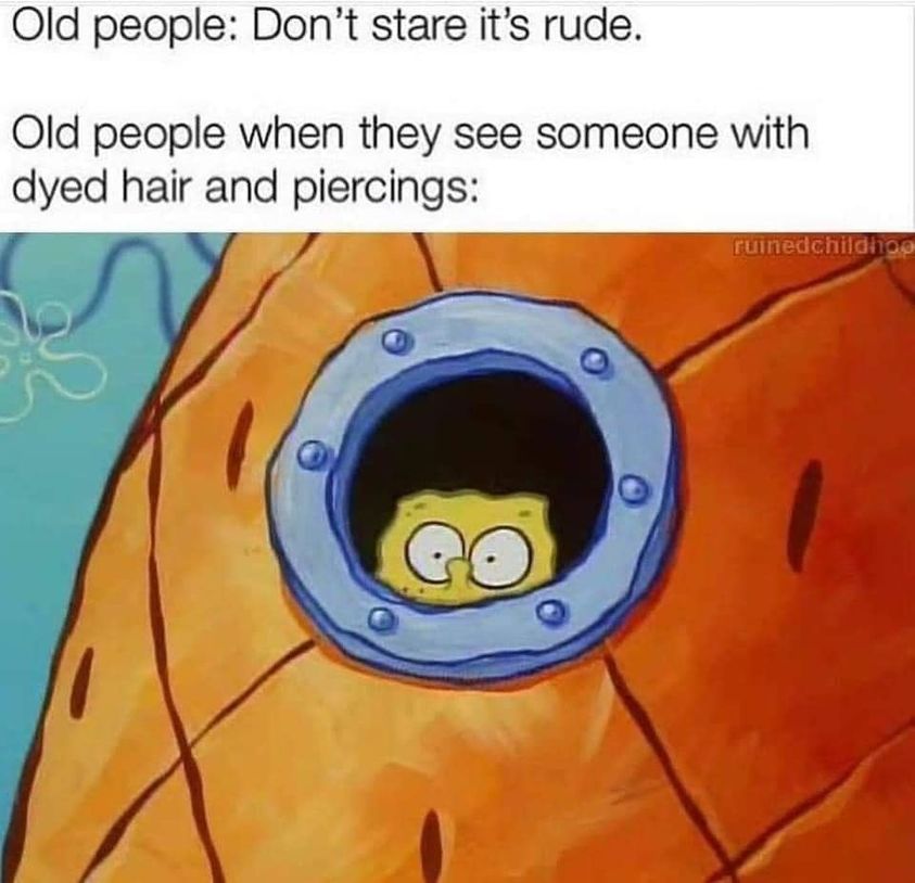 Don't Stare Its Rude 1 Old people memes