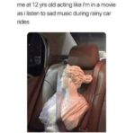 Sad music in car meme