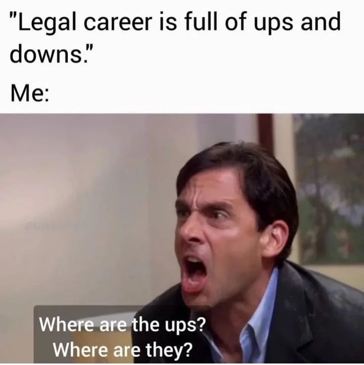 30 Lawyer Memes That Are Guilty Of Being Funny 10 Legal carrier is full of ups and downs