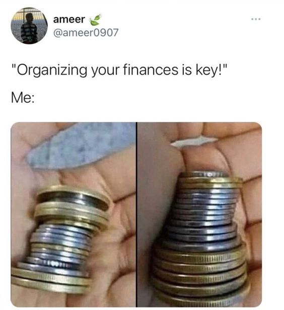When Life Gives You Lemons, Make A Meme: 25 Memes to Cope with Adversity 10 Organizing your finances