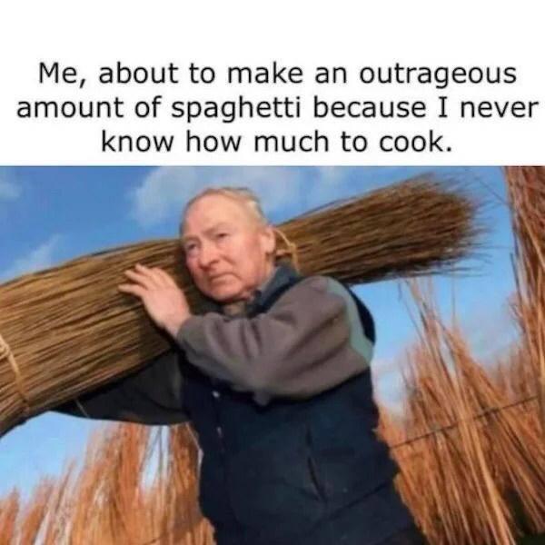 Meme-ify Your Life: 15 Memes That You Can't Help But Share 9 Outrageous amount of spaghetti