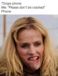 When you drop the phone meme