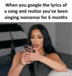 when you google lyrics of a song memes