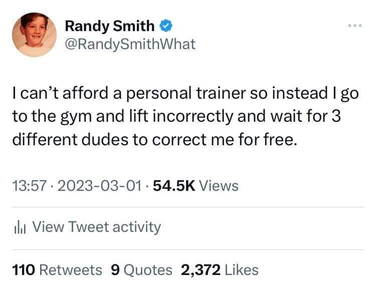 When You Can't Afford A Personal Trainer 1 Personal trainer meme