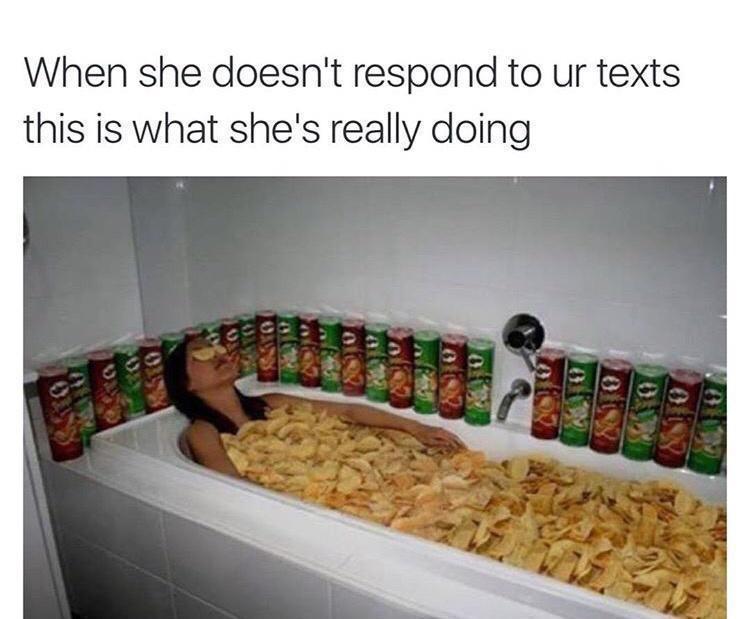 Top Giggle's Jingle: A Hilarious Heap of Internet Pringle 8 When she doesnt respond to your text